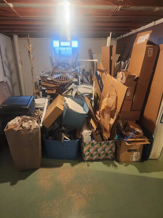 Roll-off dumpster container at job site for Construction Dumpster Rental in Carrboro